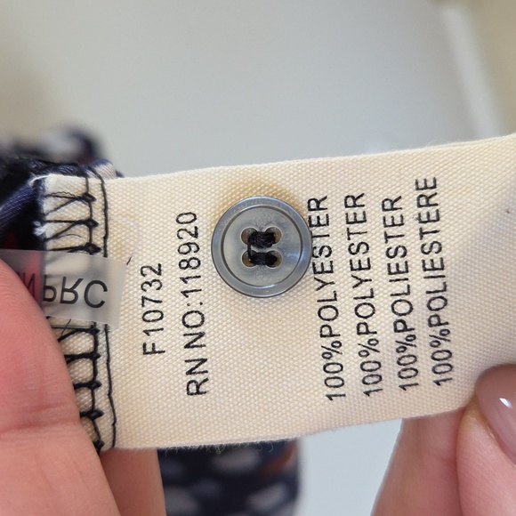 FRNCH Paris Womens Abstract Satin Button Up Henly Blouse Size X-Small - Picture 9 of 10